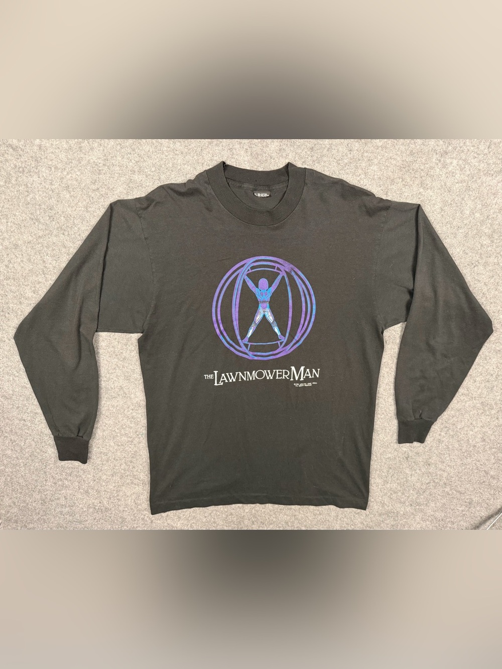 Vintage 1992 The Lawnmower Man Movie Promo Long Sleeve XL